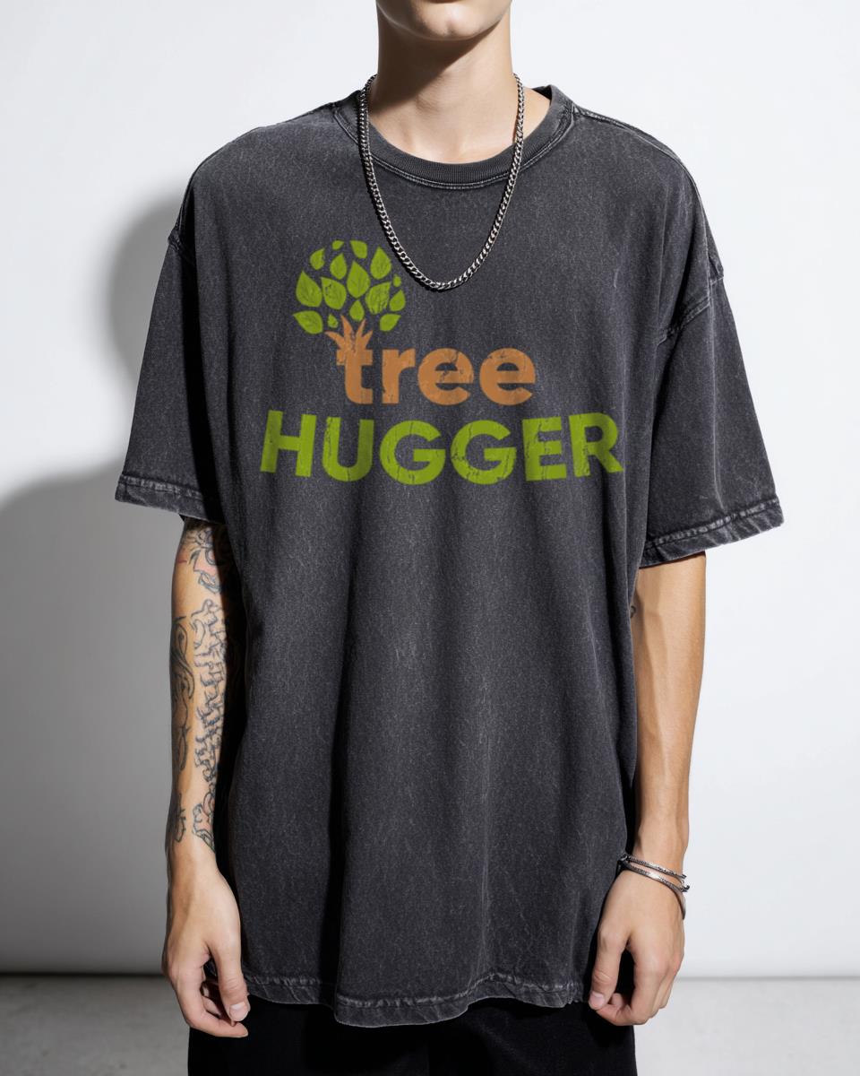 Tree Hugger Environmentalist T-Shirt - Nature Lover Earth Day Apparel