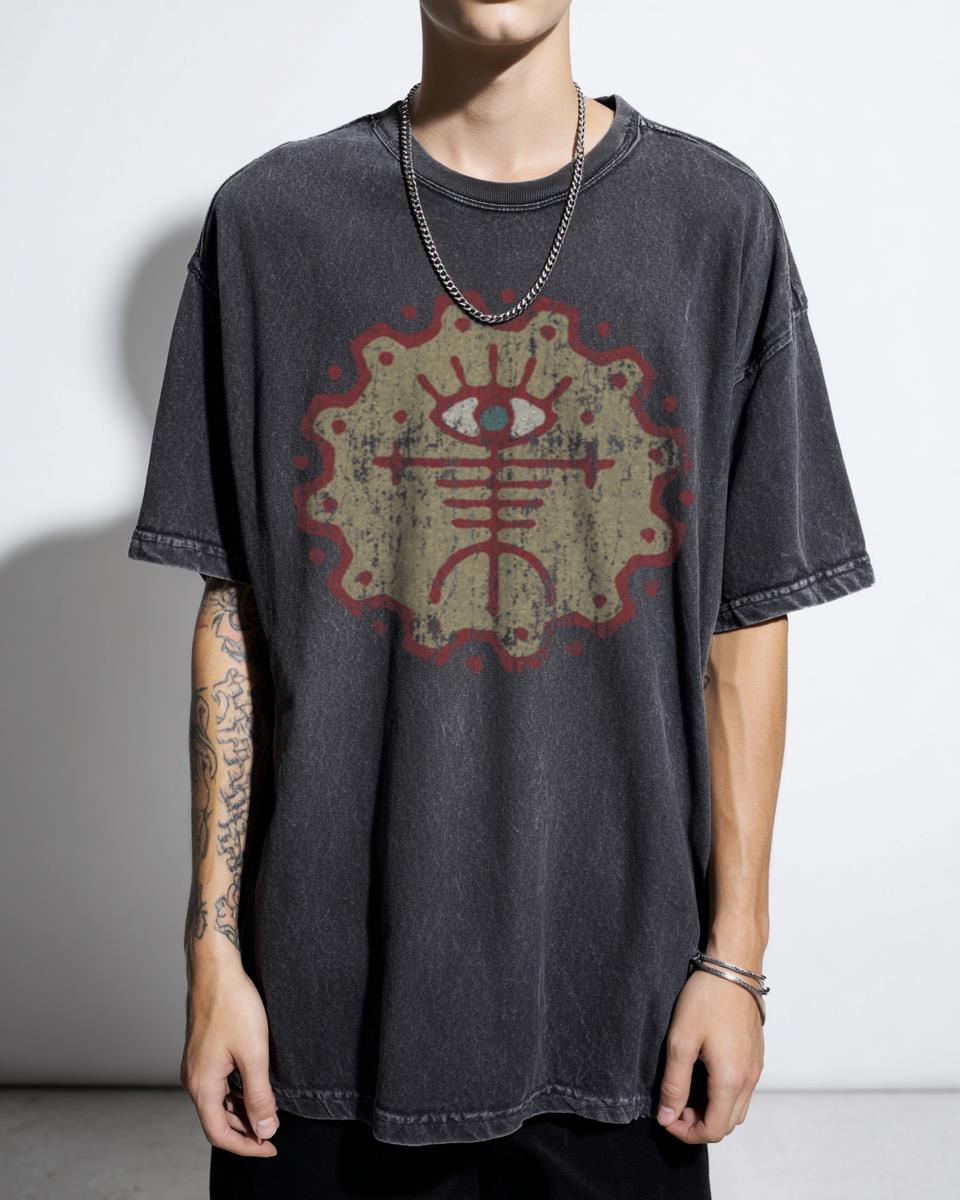 Tripod Man Icon T-Shirt | Primitive Abstract Design