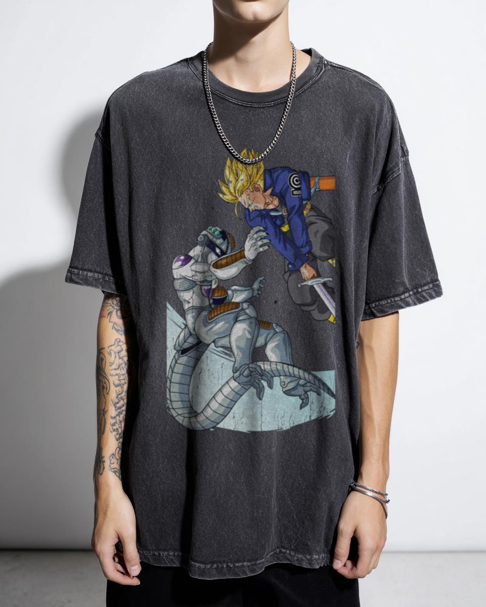 Trunks Vs Freeza DBZ T-Shirt | Super Saiyan Anime Tee