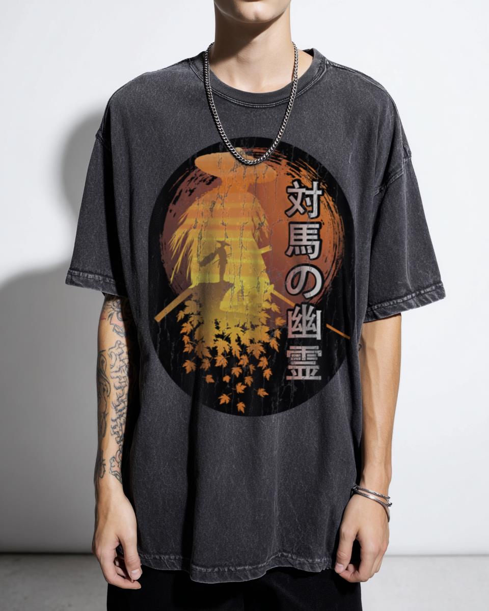 Tsushima Warrior 2 Anime Style T-Shirt - Gaming Manga Fan Gift