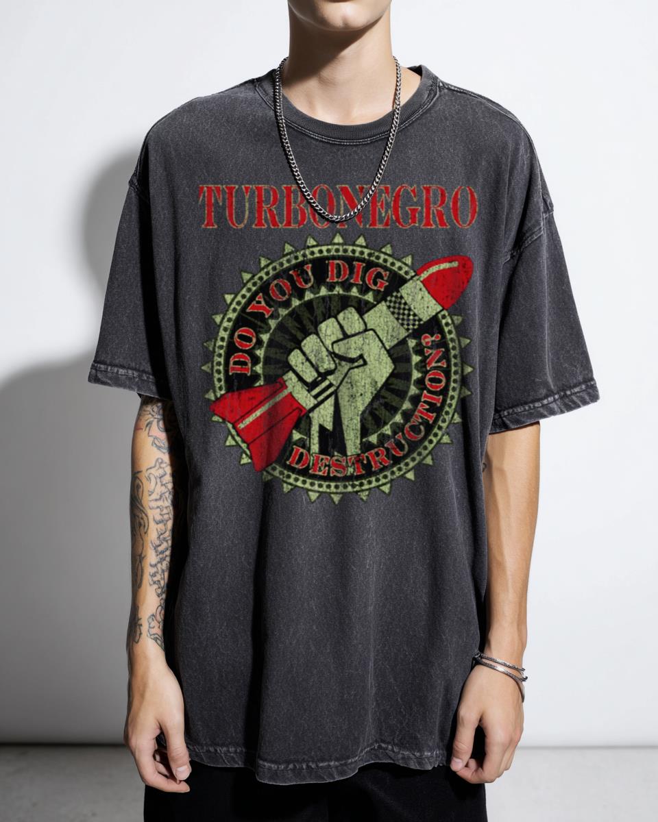 Turbonegro Logo Band Rock Classic T-Shirt - Vintage Metal Retro Music Fan Merch
