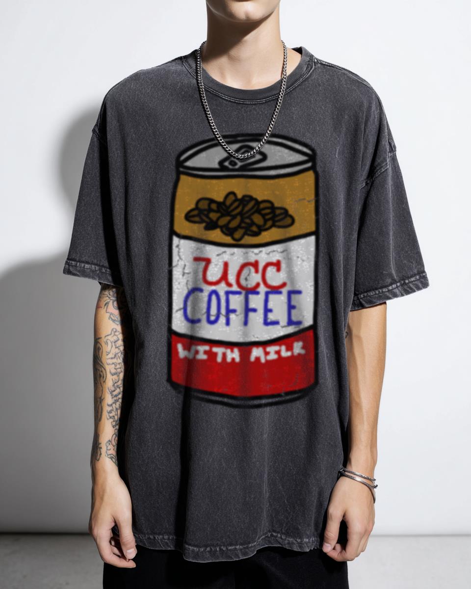 UCC Coffee Cans Evangelion Anime T-Shirt - Japanese Indie Drink Art