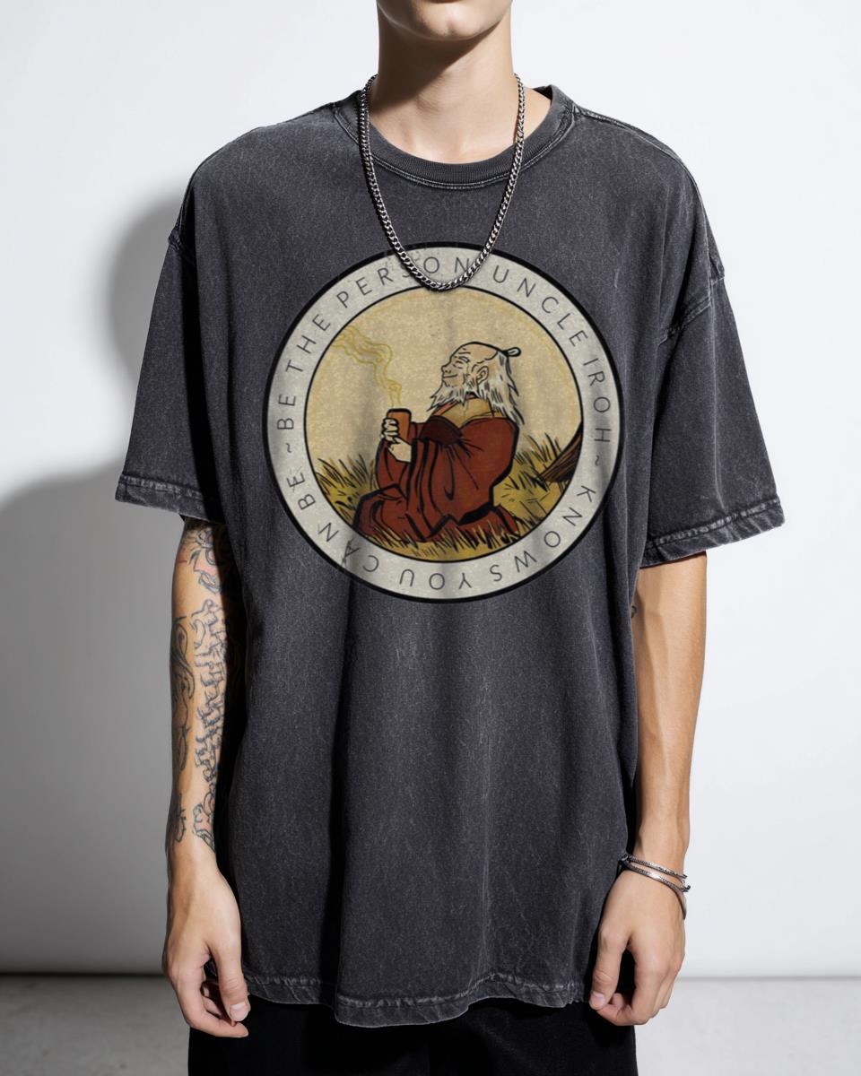 Uncle Iroh White Lotus Avatar Last Airbender T-Shirt - Anime Fan Gift