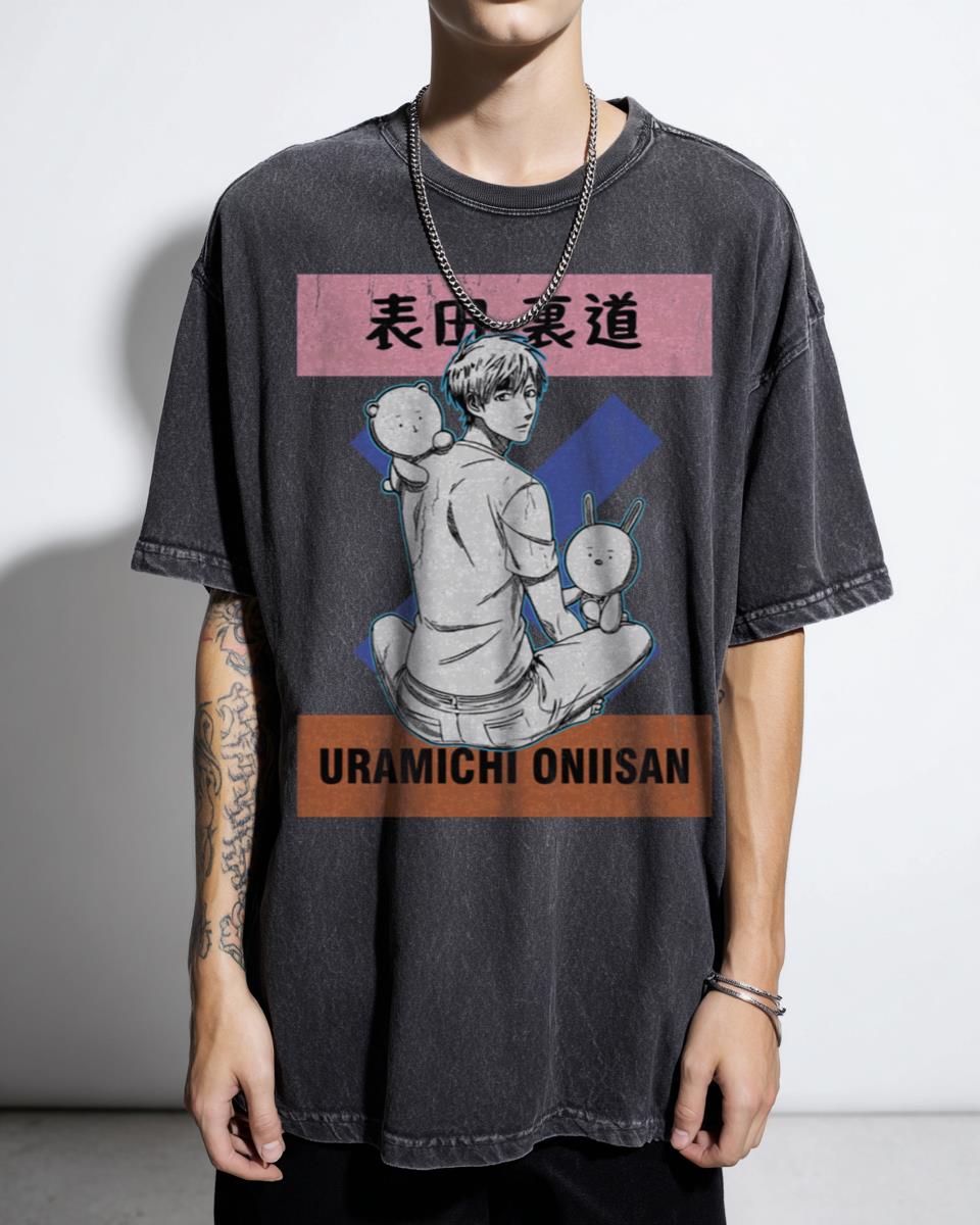 Uramichi Omota Cute Chibi Anime T-Shirt - Life Lessons With Oniisan Fan Merch