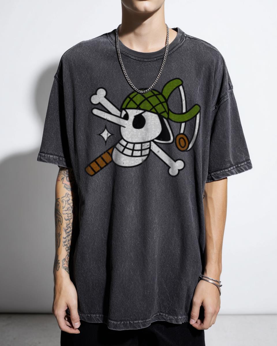 Usopp Flag Jolly Roger One Piece T-Shirt - Straw Hat Pirates Sniper Anime Tee