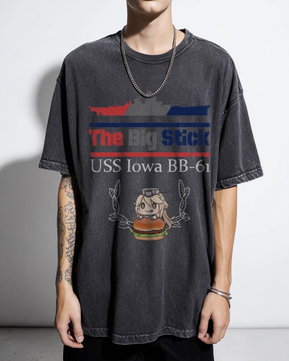USS Iowa "The Big Stick" Tee | Kancolle Anime Battleship Graphic