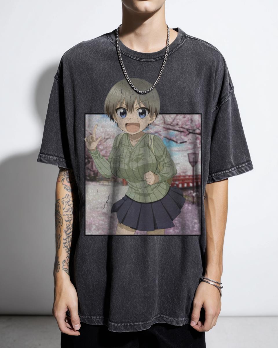 Uzaki-chan Wants to Hang Out Anime T-Shirt - Manga Fan Art Kawaii Tee