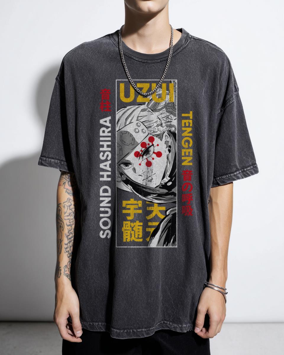 Uzui Tengen Sound Breathing Demon Slayer Anime T-Shirt - Kimetsu No Yaiba Fan Unisex