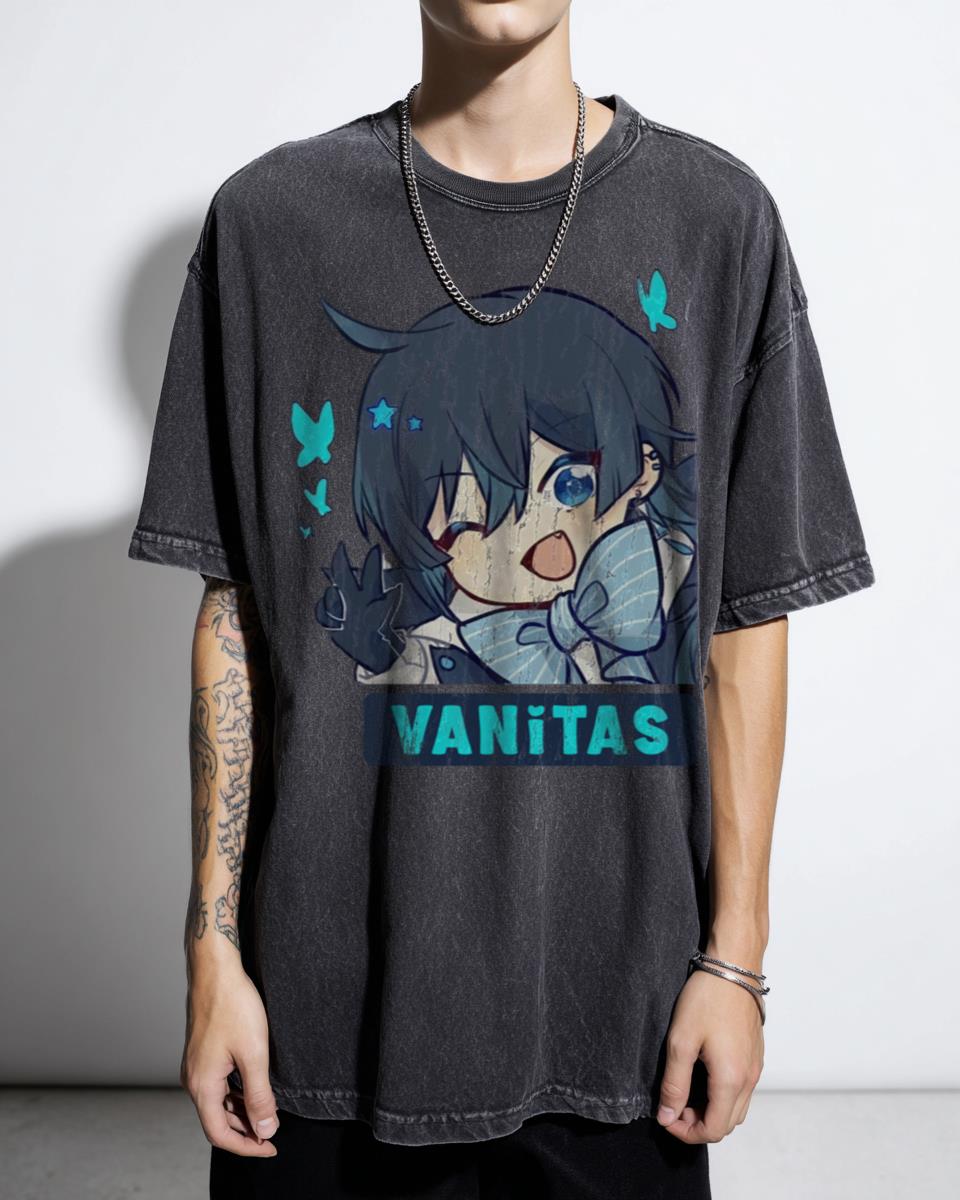 Vanitas & Noé The Case Study of Vanitas Anime T-Shirt - Shonen Manga Vampire Fan Tee