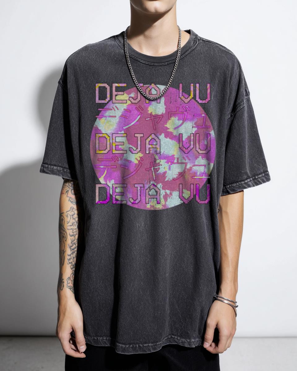 Vaporwave Japanese Deja Vu 80s Aesthetic T-Shirt - Retro Meme Art
