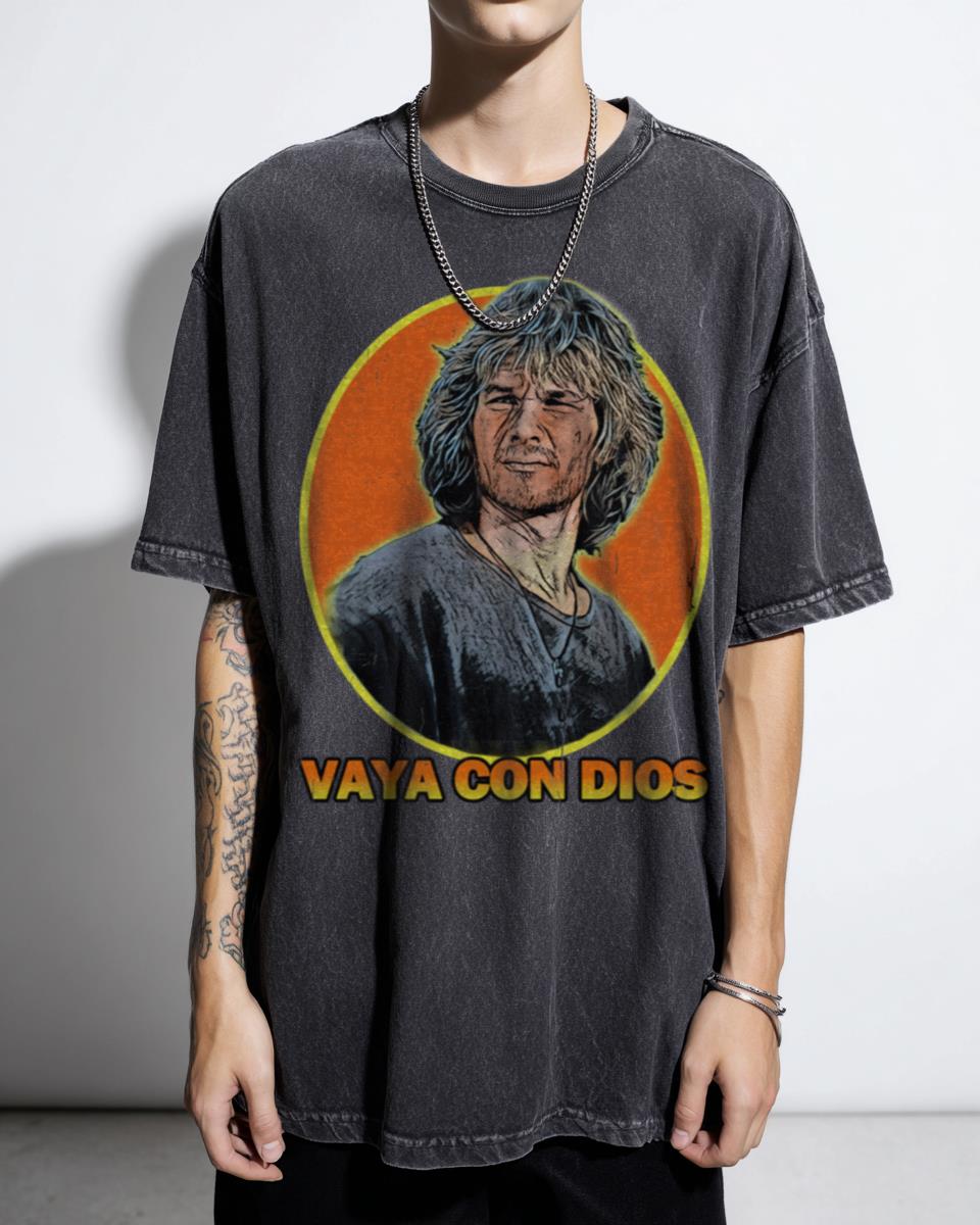 Vaya con Dios Point Break Movie T-Shirt - 80s Action Film Keanu Reeves Patrick Swayze Fan Apparel