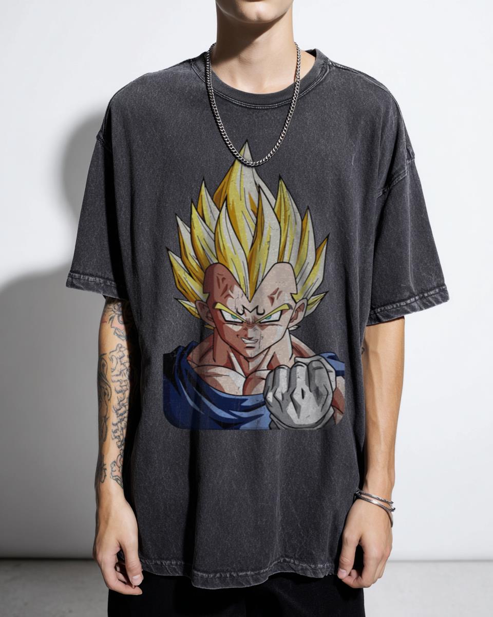 Vegeta Dragon Ball Z Saiyan Prince T-Shirt - DBZ Manga Anime Fan
