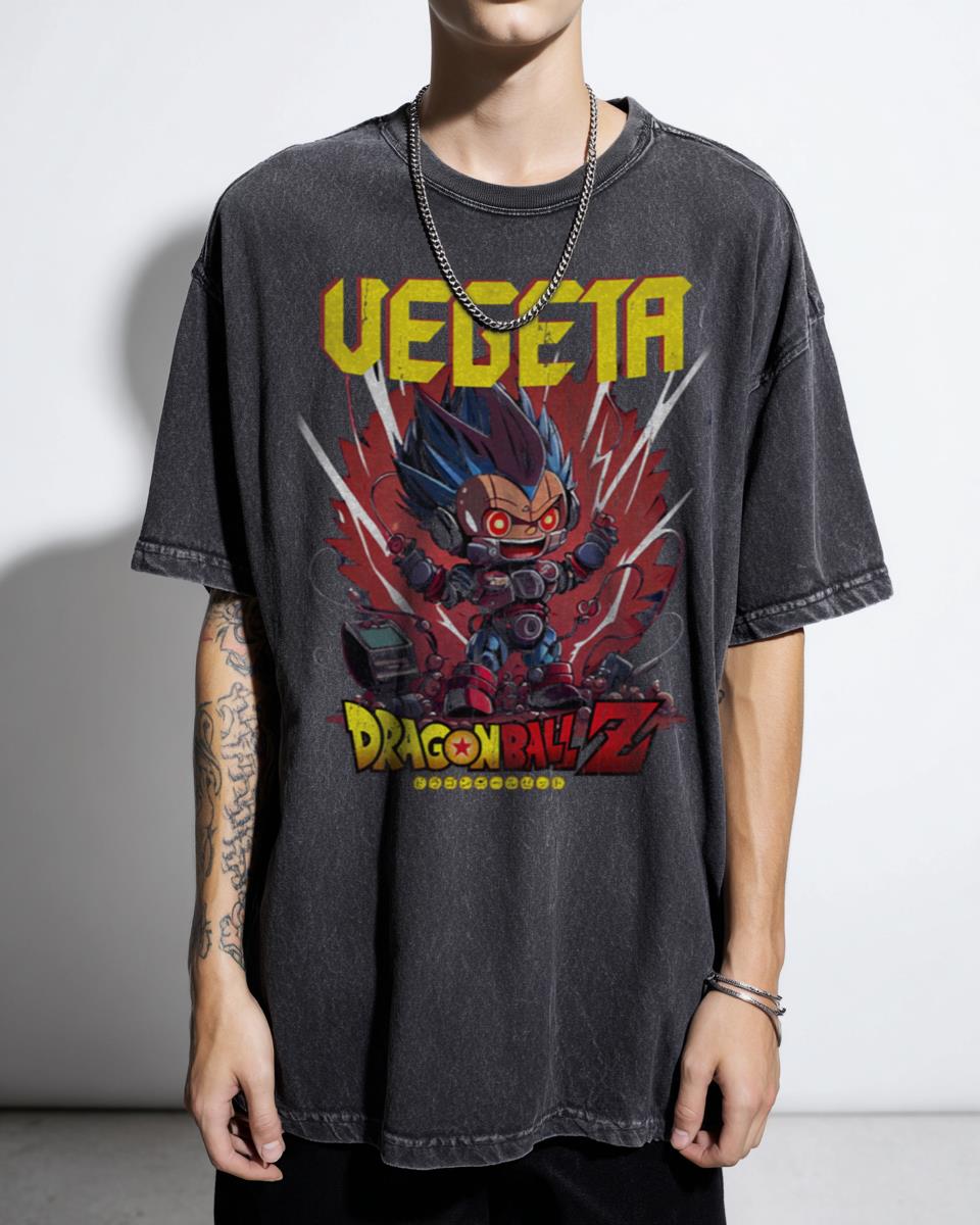 Vegeta Mech Super Saiyan Anime T-Shirt - Dragon Ball Z Gym Workout