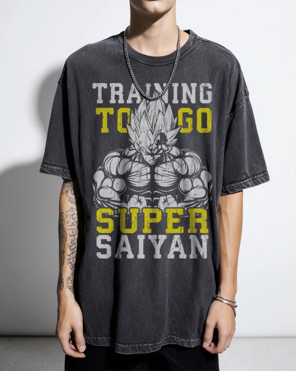 Vegeta Super Saiyan Training T-Shirt - Dragon Ball Z Anime Gym Workout