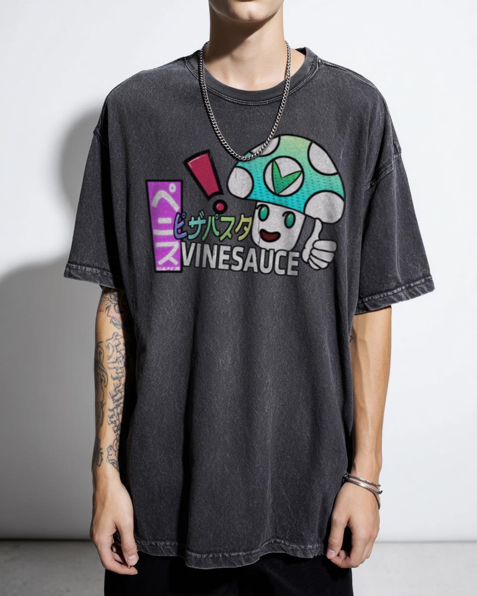 Vinesauce Japanese Style Anime T-Shirt - Retro Manga Fan