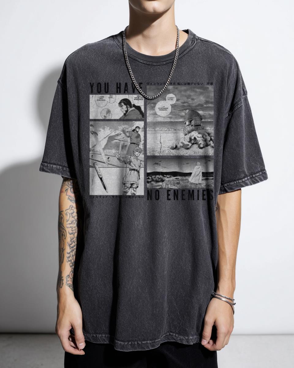 Vinland Saga 'You Have No Enemies' Anime T-Shirt - Thorfinn Viking Manga Fan