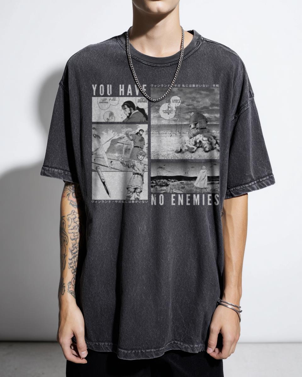 Vinland Saga 'You Have No Enemies' Anime T-Shirt - Thorfinn Viking Manga Fan