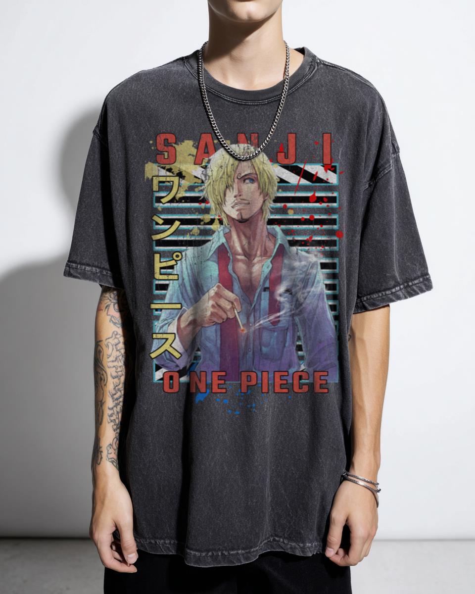 Vinsmoke Sanji Urban Anime Graphic T-Shirt - One Piece Fan Art Streetwear