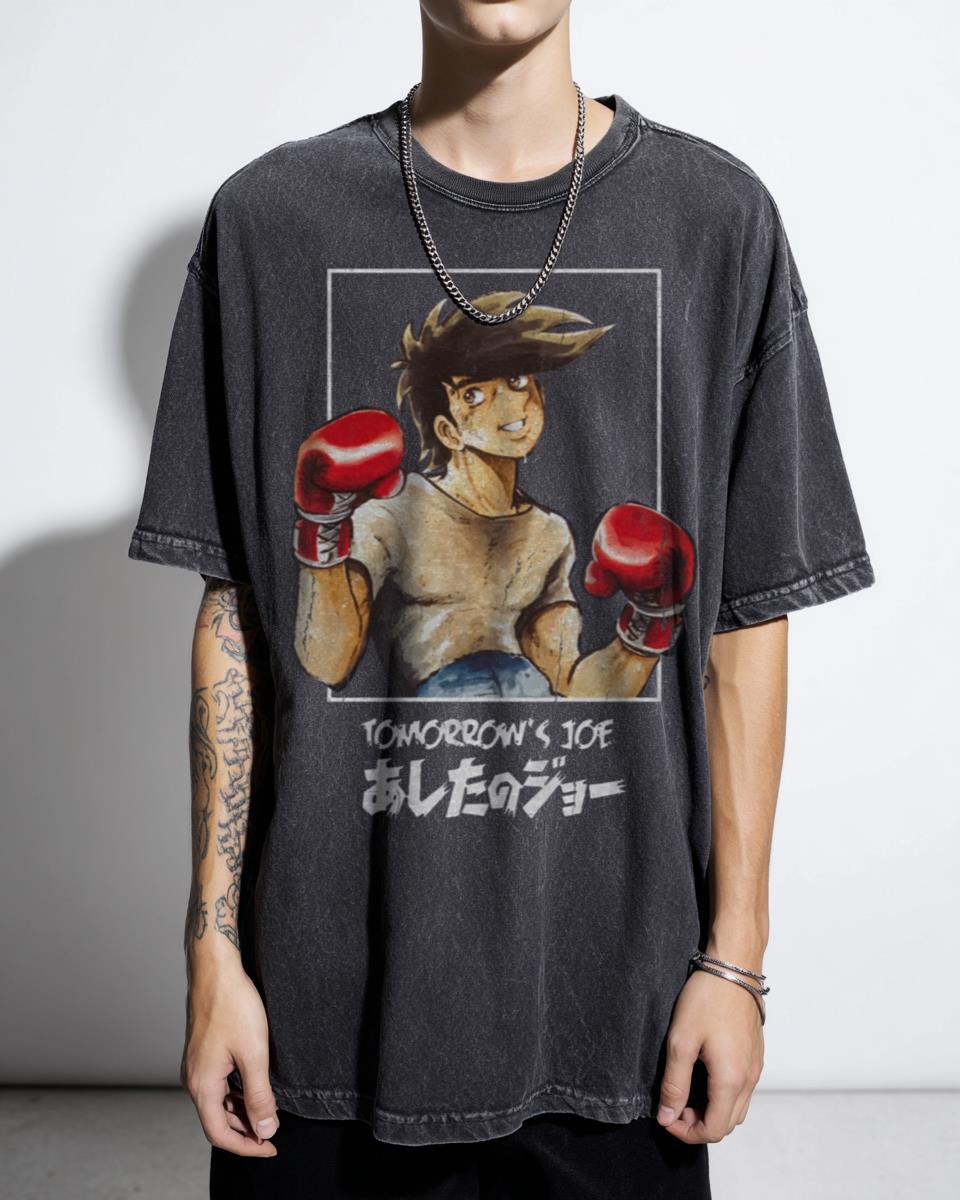 Vintage Anime Yabuki Joe Boxing T-Shirt - Ashita no Joe Manga Gift for Otaku
