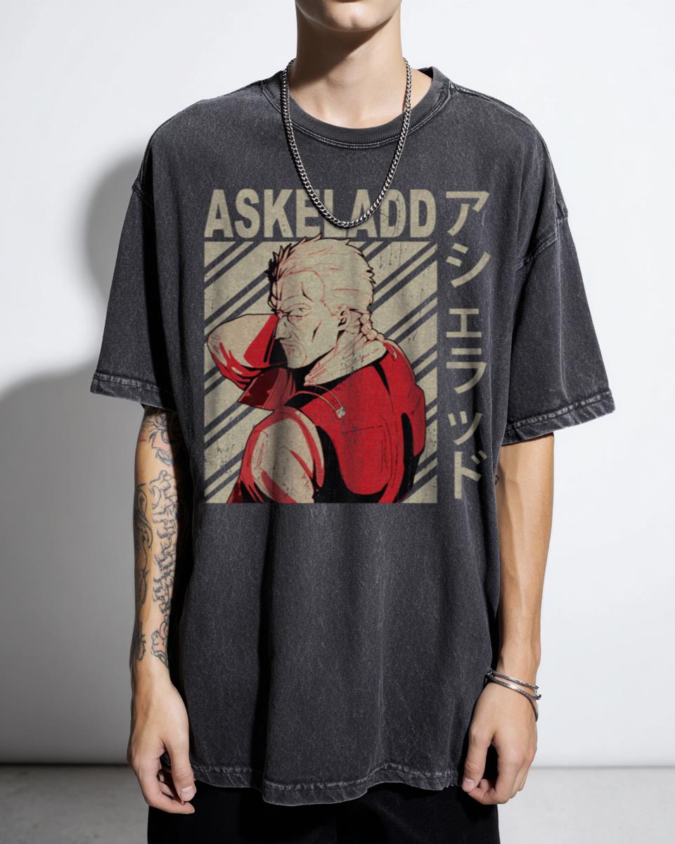 Vintage Askeladd Vinland Saga Anime Graphic T-Shirt - Viking Manga Art