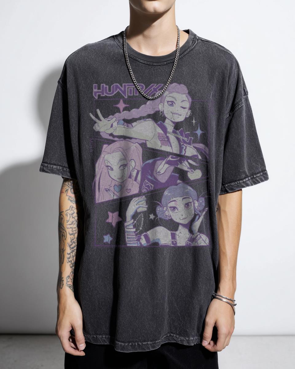 Vintage Retro Best Movie Anime Style T-Shirt - Kpop Demon Hunters Film Music Unisex