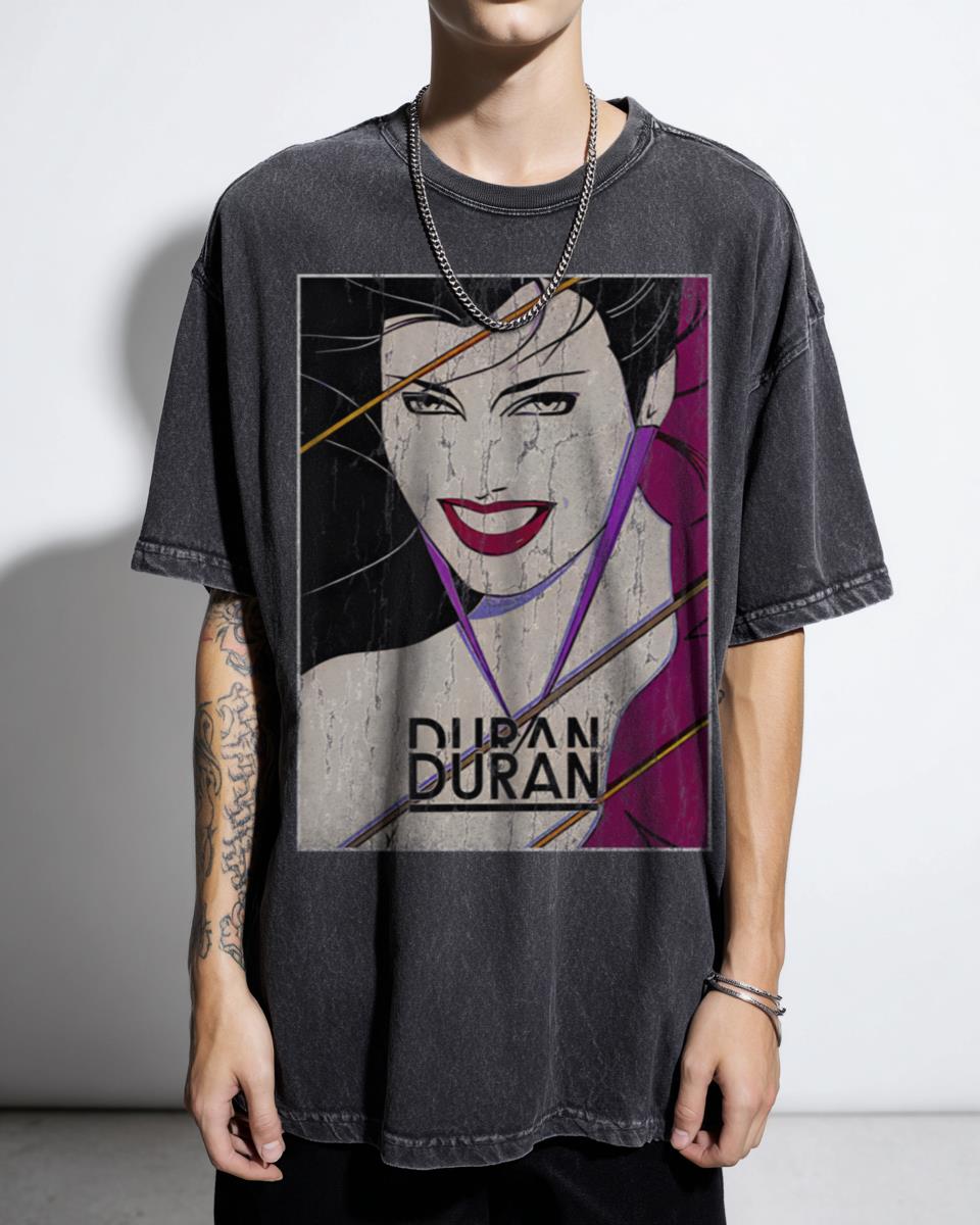 Vintage Retro Duran Duran 80s Band T-Shirt - New Wave Music Fan Apparel