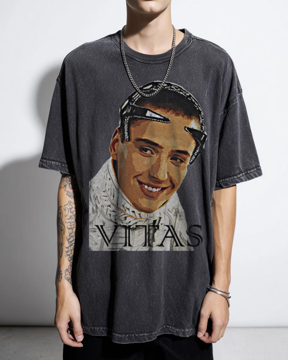 Vitas Smile Russian Singer Meme T-Shirt - The 7th Element Ah Ah Ah Song Fan
