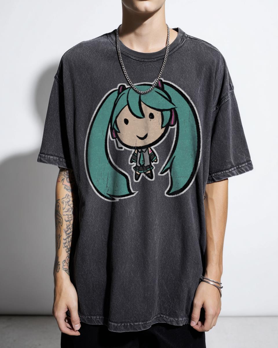 VOCALOID Miku Hatsune Chibi Anime T-Shirt - Kawaii Vocaloid Fan Apparel