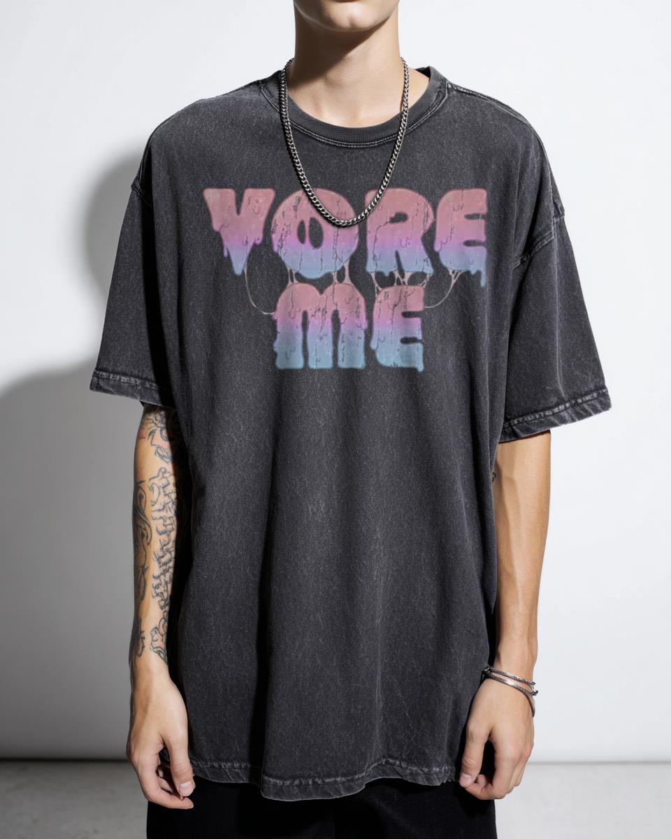 Vore Me Aesthetic Pastel T-Shirt - Furry Fandom Art