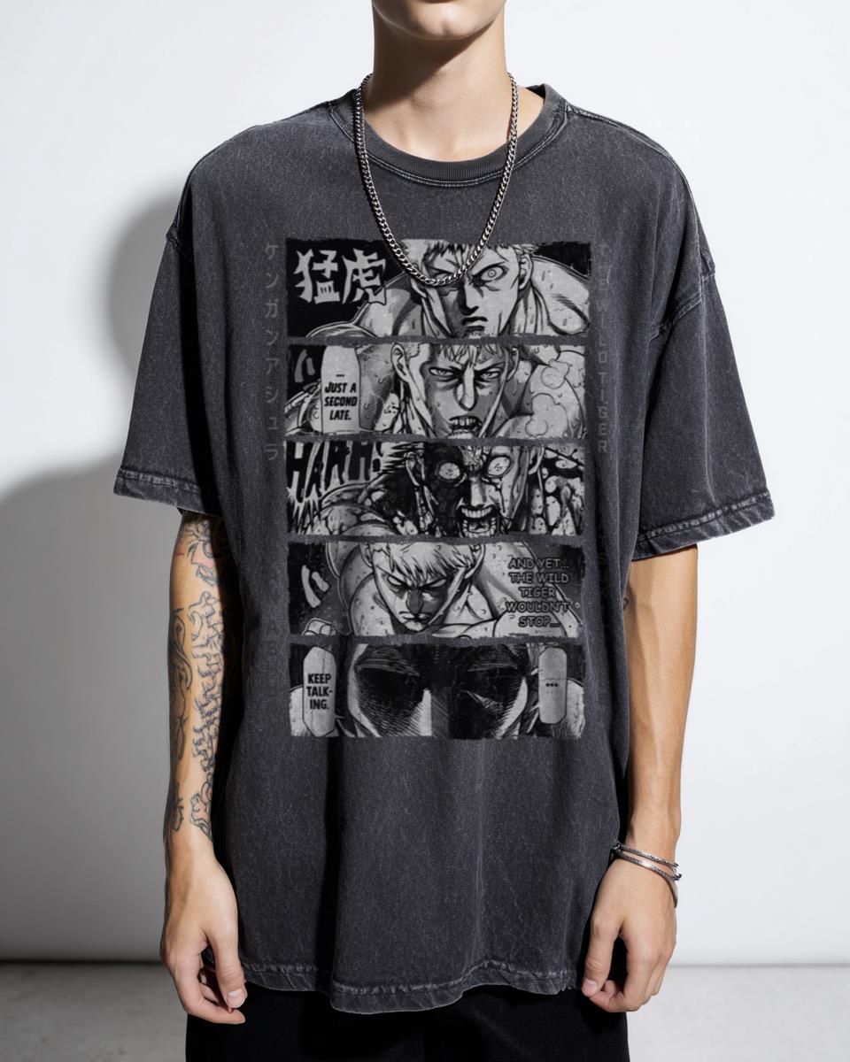 Wakatsuki Takeshi Kengan Ashura Anime T-Shirt - Omega Manga Fighter Unisex