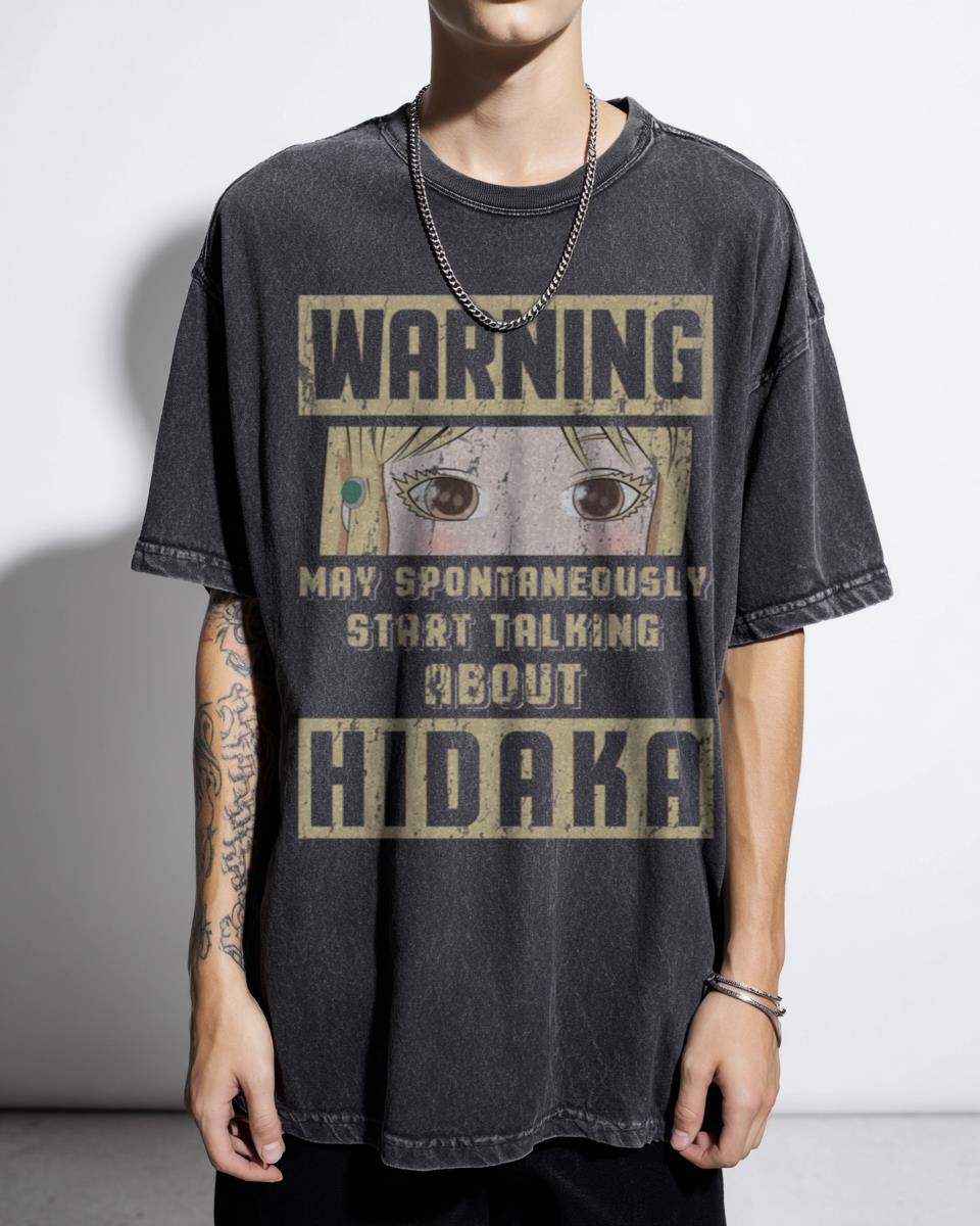 Warning May Talk About Akira Anime Acidwash T-Shirt