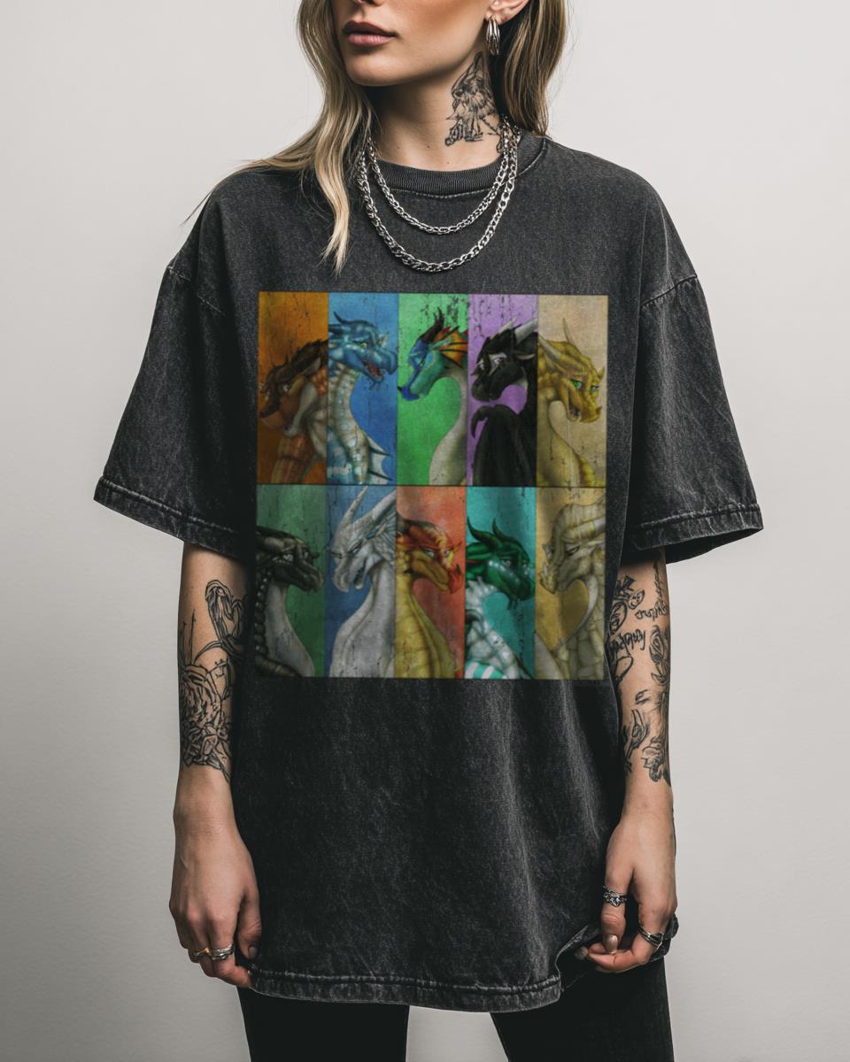 Wings of Fire Dragonets Fantasy Book Series Fan Art Tee