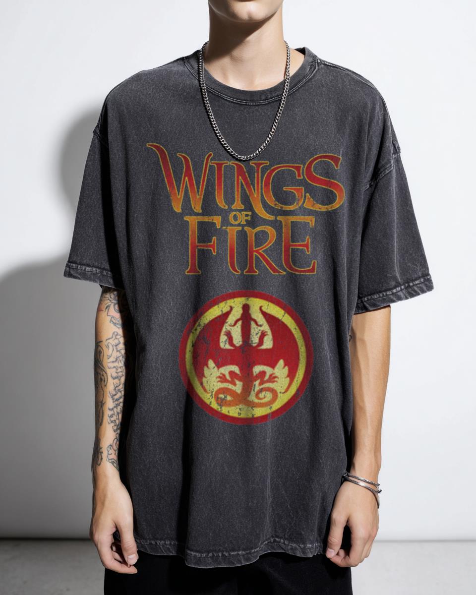 Wings of Fire Logo Dragon Book Series Fan Art Tee