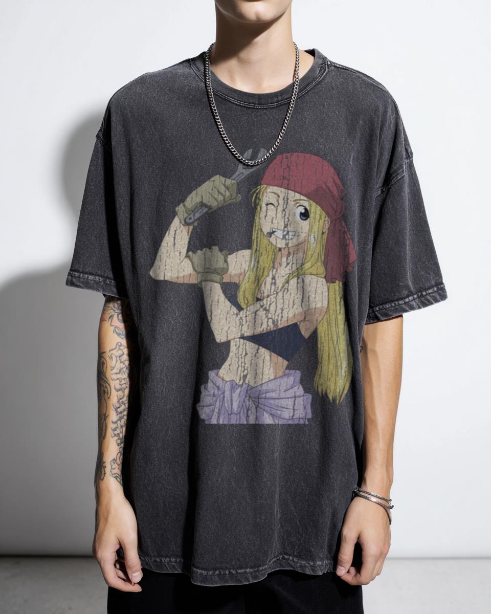 Winry Rockbell Fullmetal Alchemist Anime Fan Art Tee