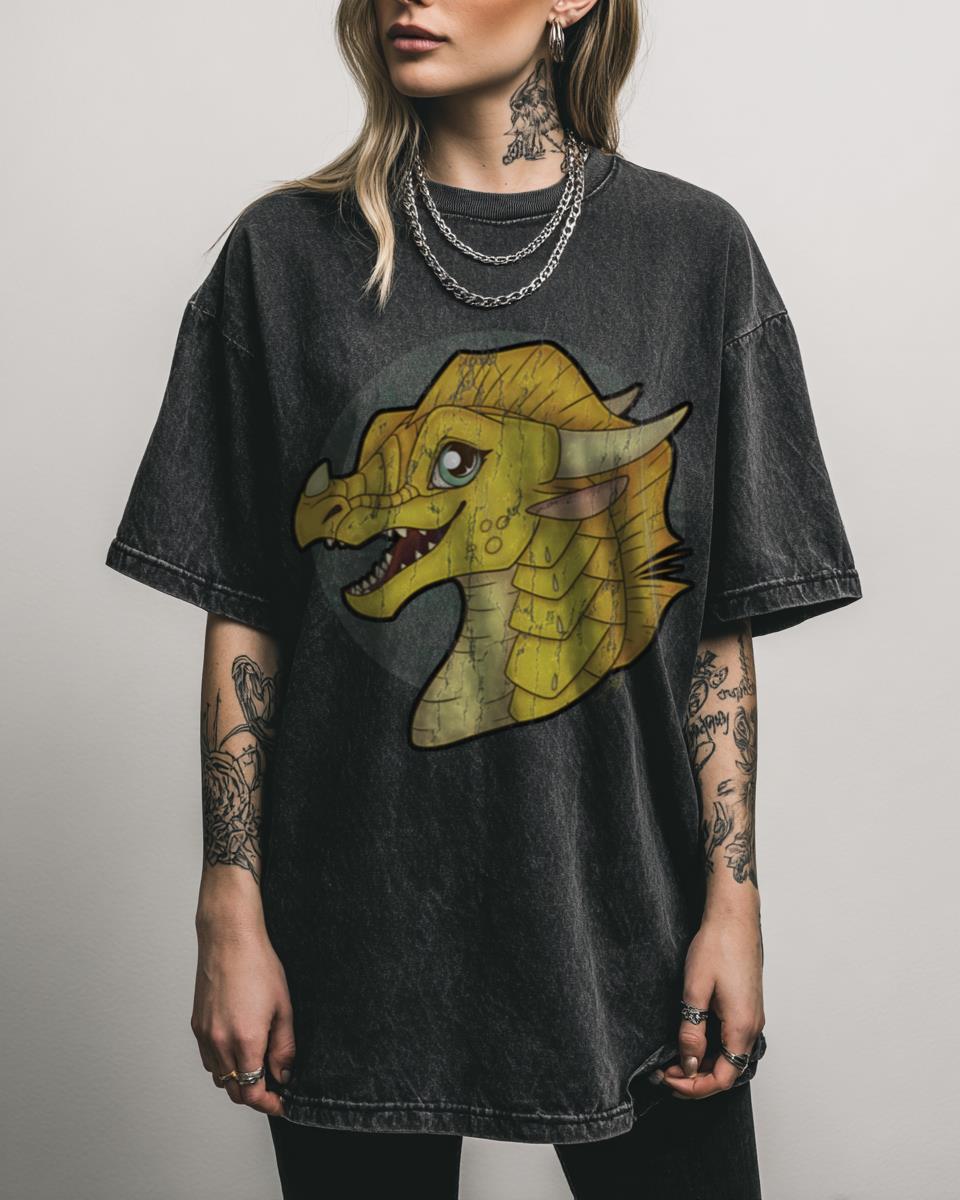 WoF Sunny Headshot Dragon Tee | Wings of Fire Hybrid Shirt
