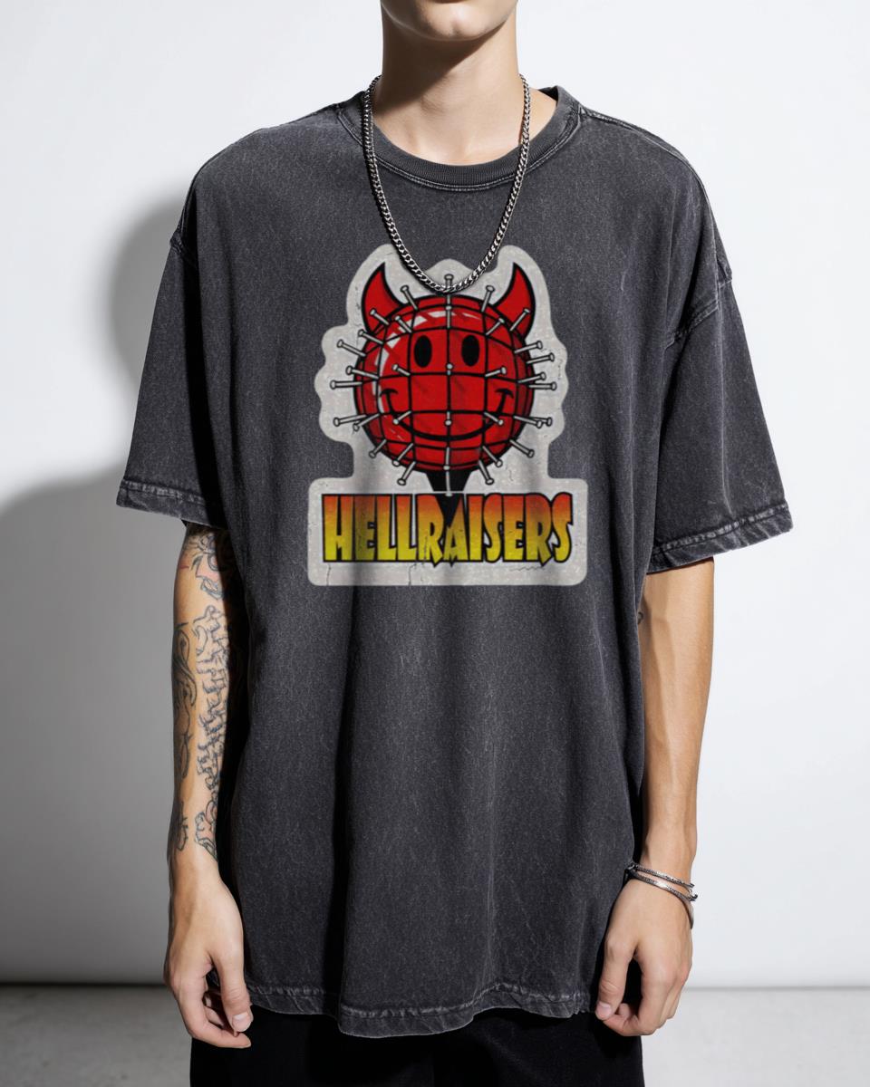 World Industries Hell Raiser 90s Skate T-Shirt - Vintage Old School Skateboard Anime Unisex