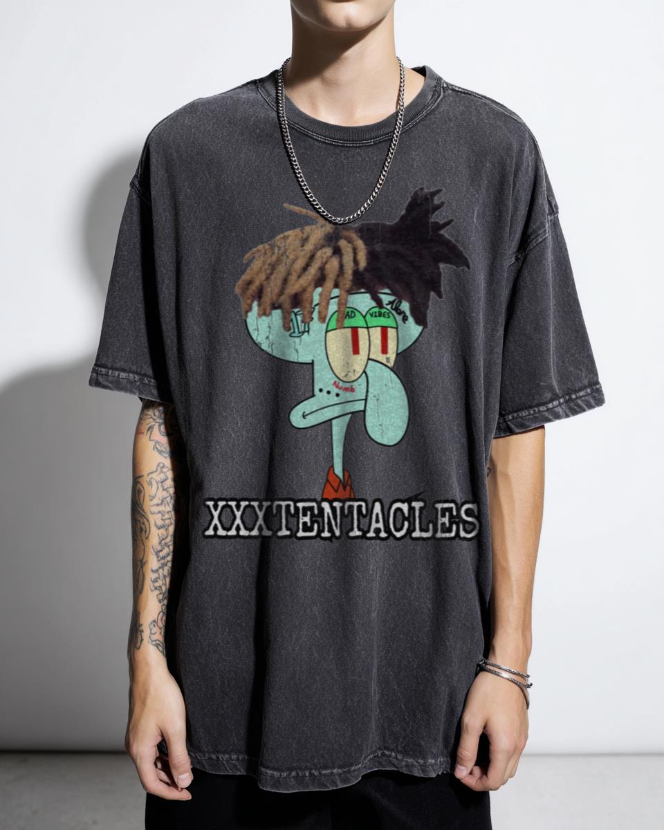 XXXTENTACLES Spongebob Squidward Pun Meme T-Shirt - Funny Hip Hop Nickelodeon