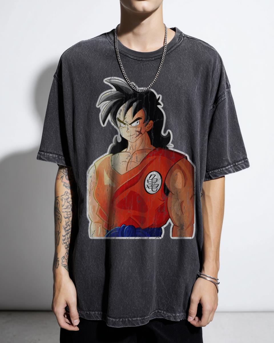 Yamcha Hokusai Wave Anime Art T-Shirt - Dragon Ball Z Funny Fan Unisex