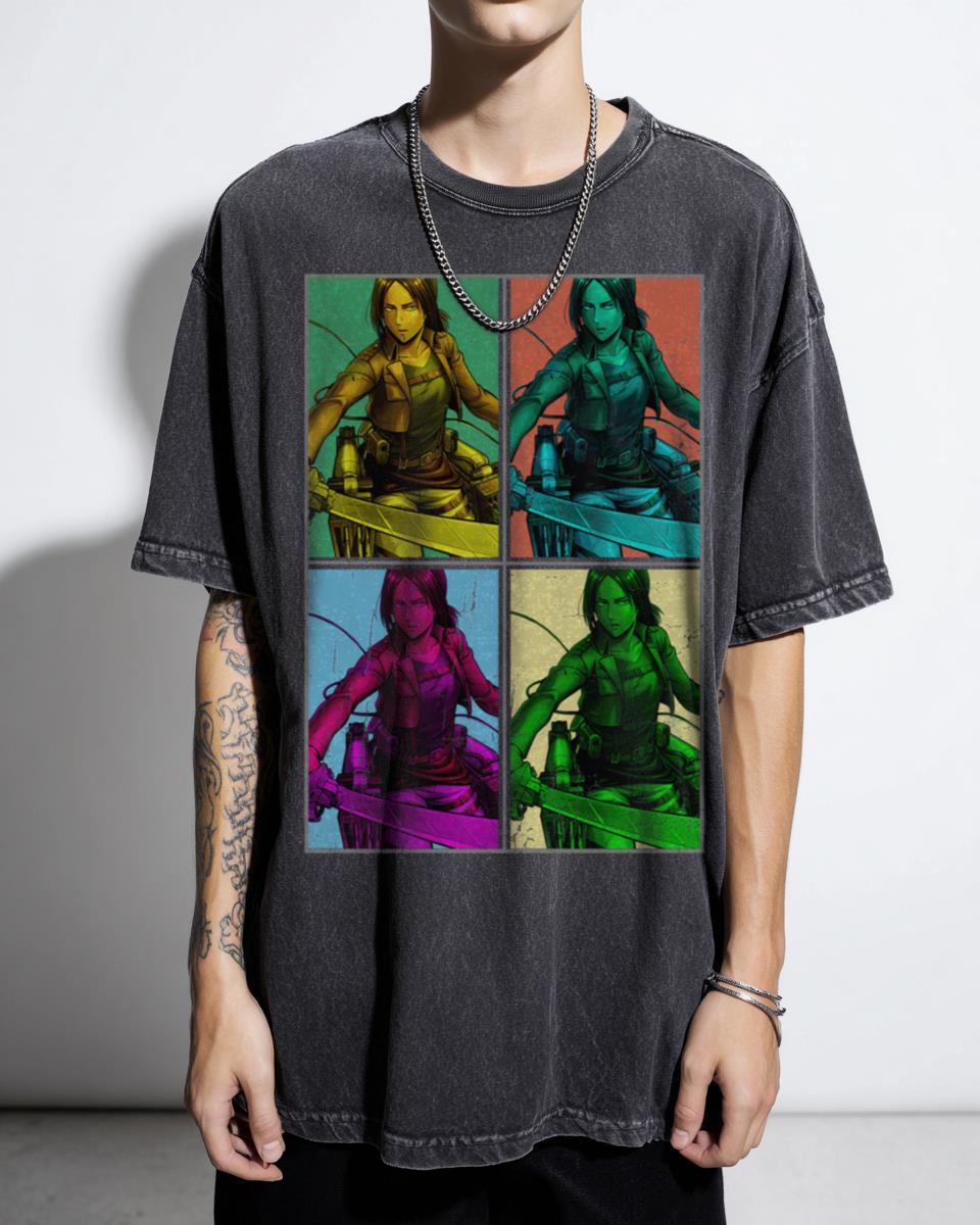 Ymir RGB Mirror Design Attack on Titan Anime T-Shirt - Japanese Manga Fanart