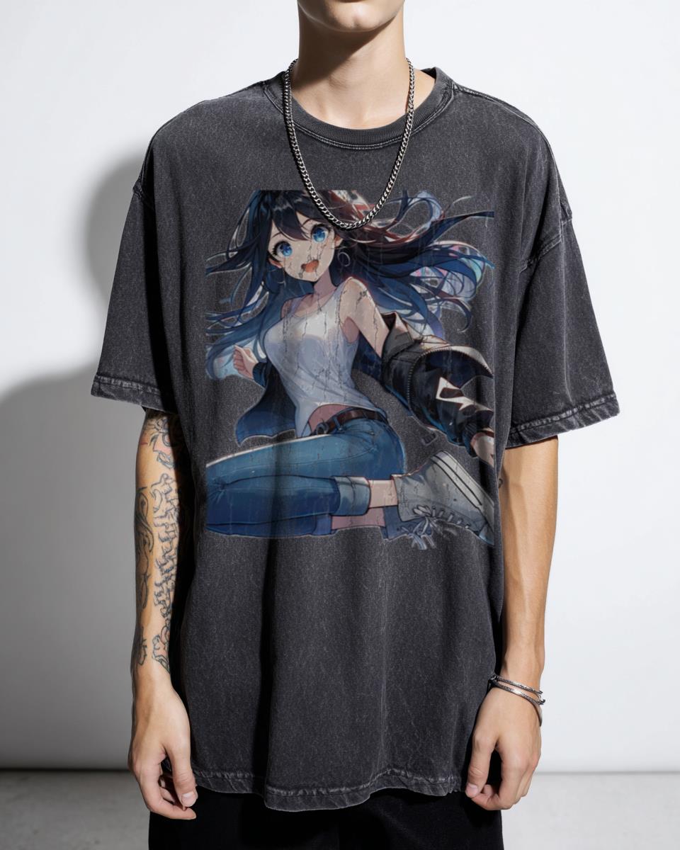 Young Girl Beach Bikini Happy Cute T-Shirt - Coquette Beautiful Eyes Summer Apparel Women