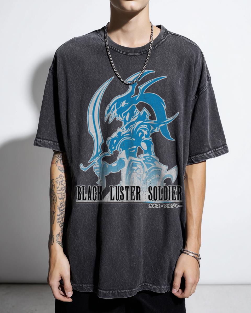 Yu-Gi-Oh! Black Luster Soldier Final Fantasy Style T-Shirt - Anime Duel Monster