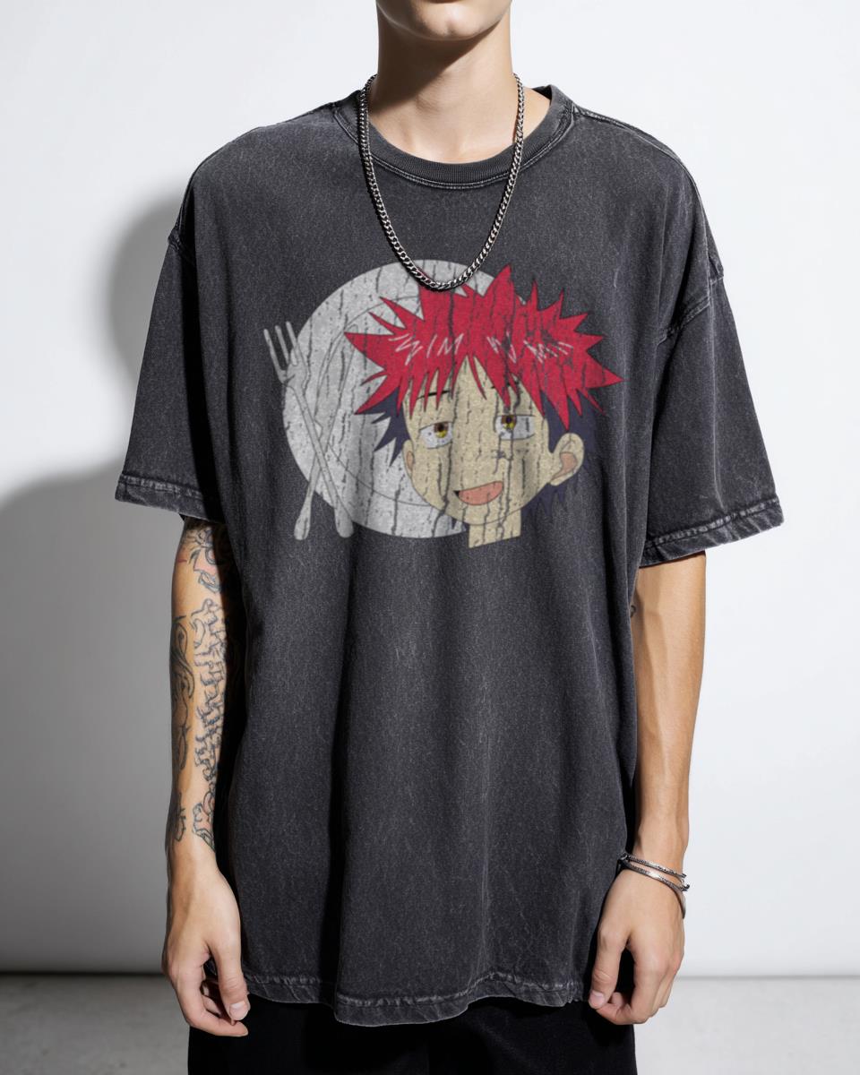 Yukihira Food Wars Plate Anime T-Shirt | Soma Fan Art Manga Tee