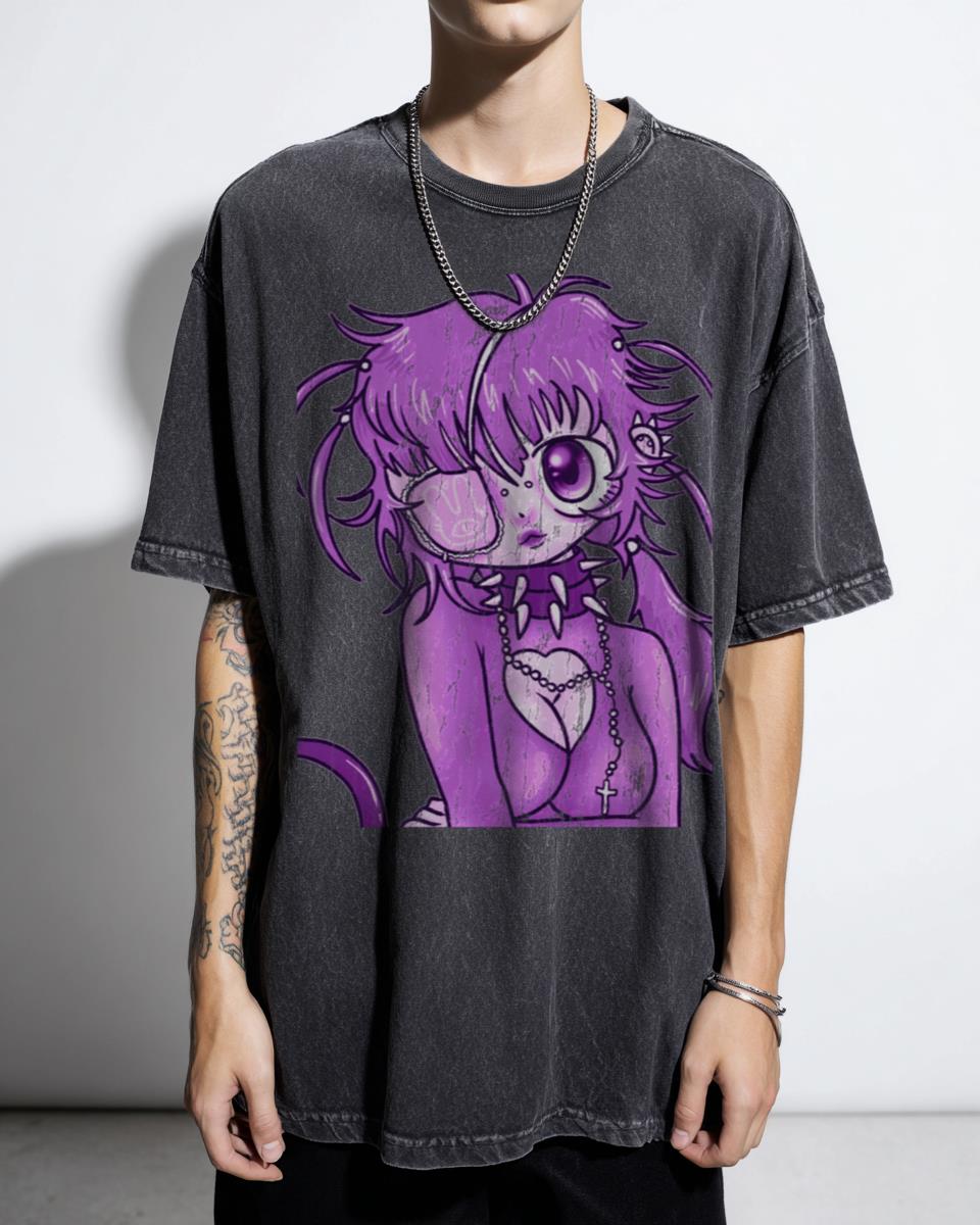 Yumekawaii Anime Waifu Fan Art T-Shirt - Cute Pastelgoth Yamikawaii Aesthetic