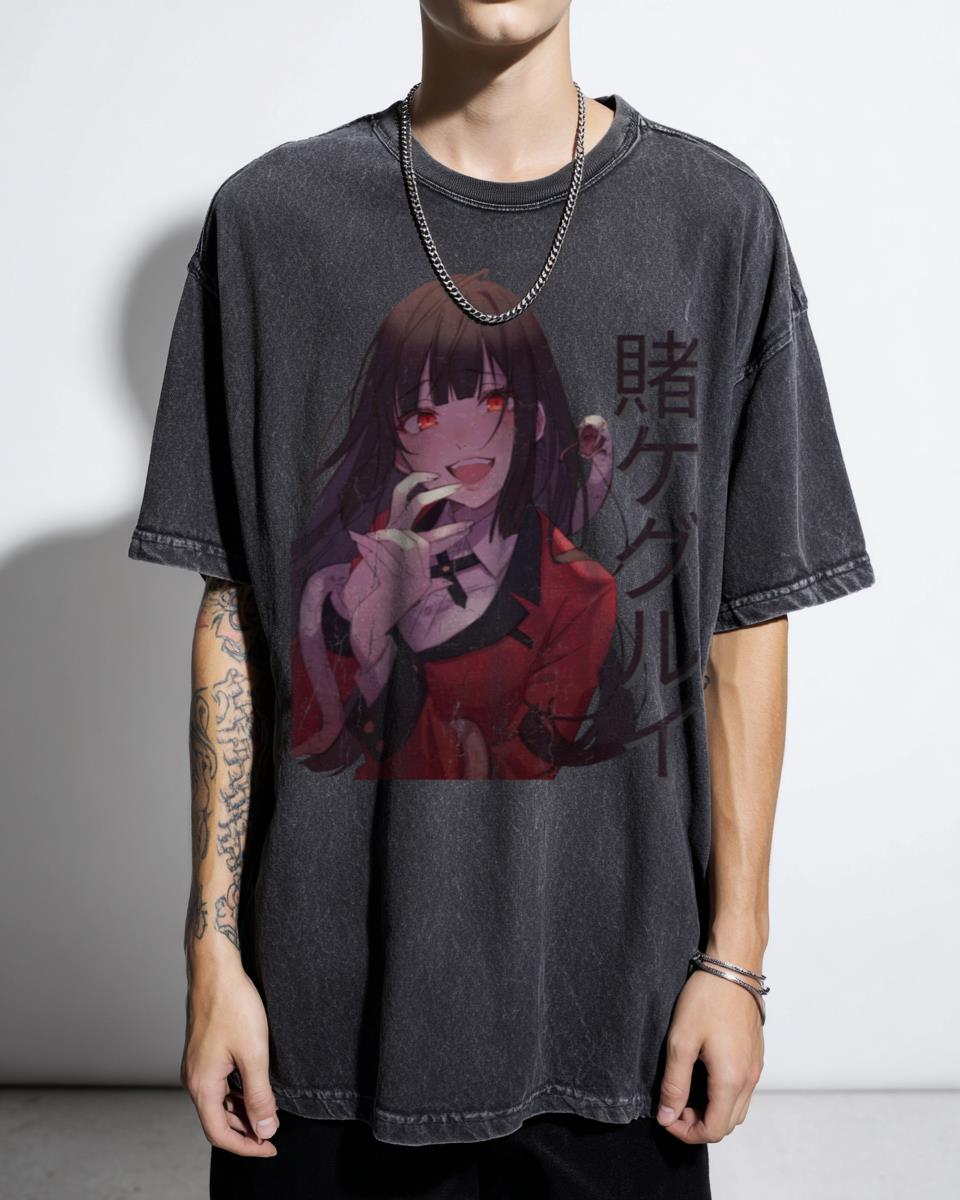 Yumeko Jabami Kakegurui Anime Girl T-Shirt - Cute Japanese Gambling Manga for Otaku