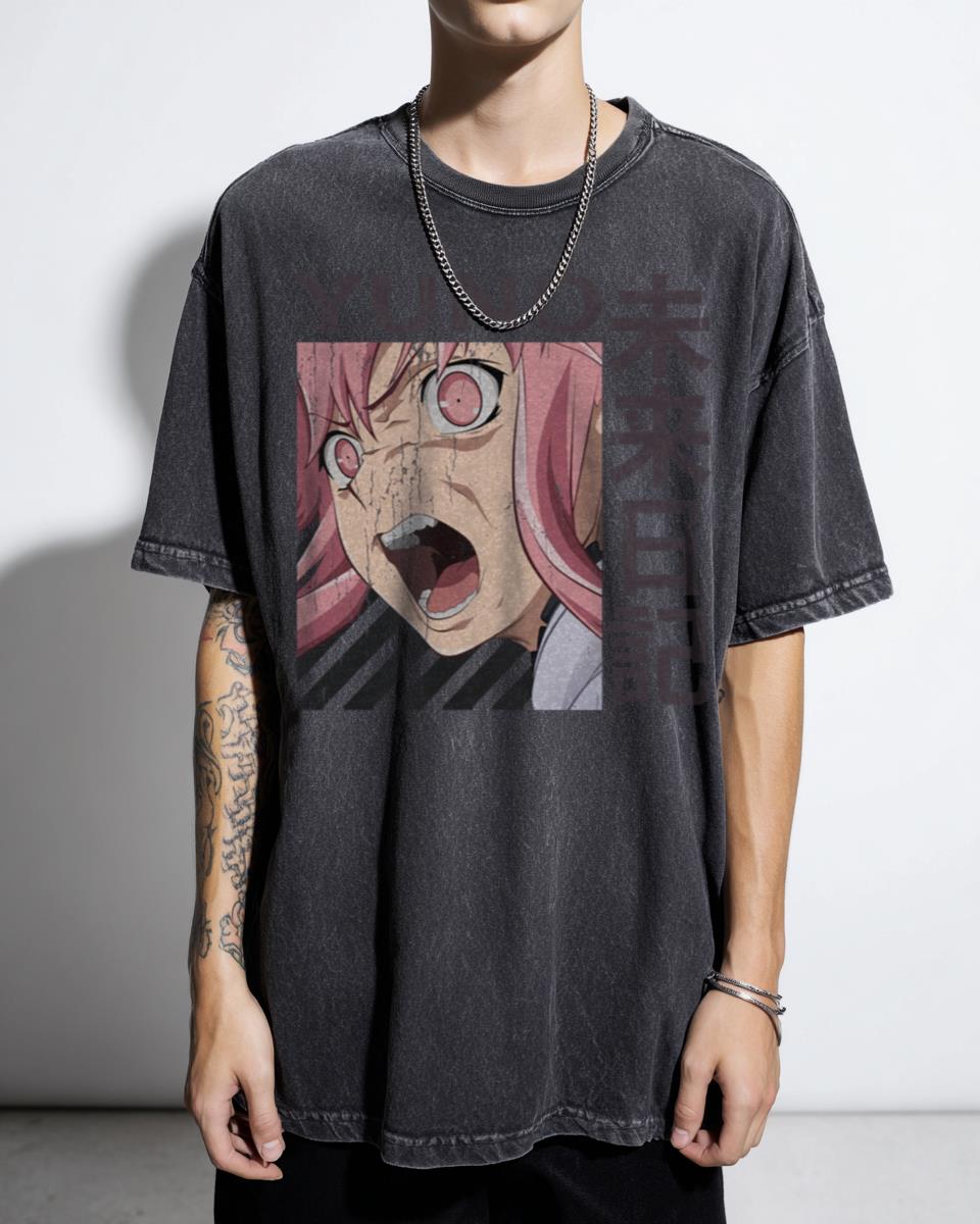 Yuno Gasai Anime Yandere Character T-Shirt - Future Diary Fan Unisex