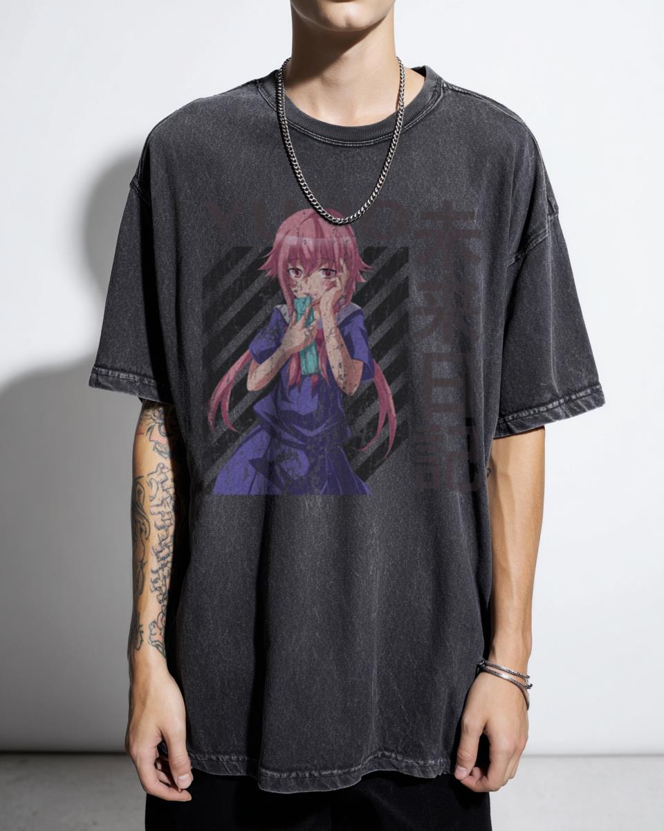 Yuno Gasai Future Diary Anime T-Shirt | Mirai Nikki Manga Tee