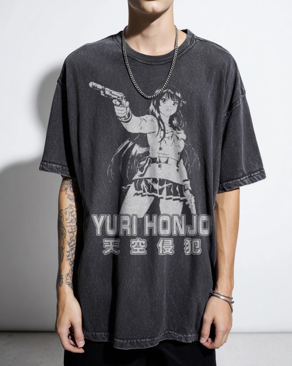 Yuri Honjo High Rise Invasion Anime Manga T-Shirt - Japanese Horror Survival Series for Fans