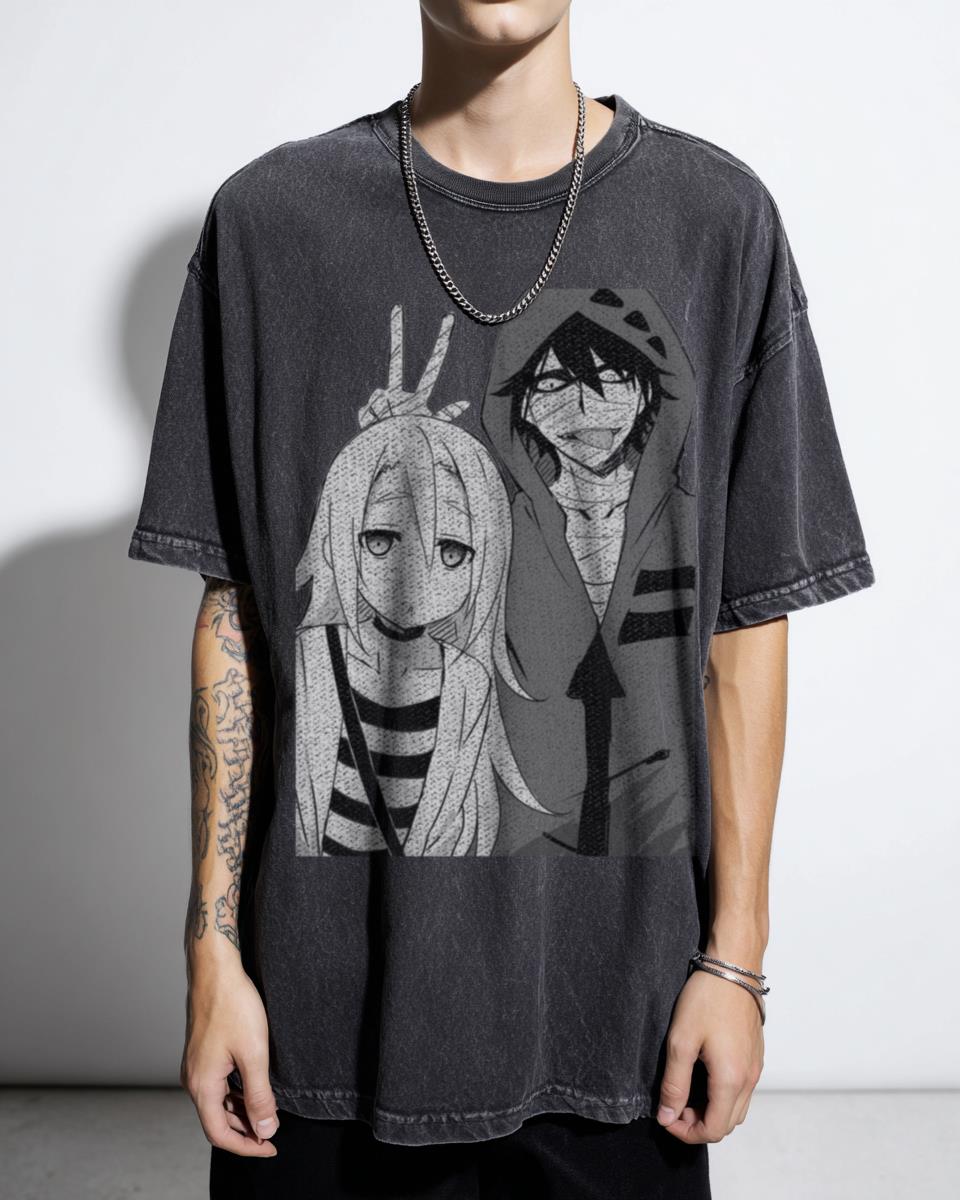 Zack and Rachel Angels of Death Anime T-Shirt | Satsuriku No Tenshi