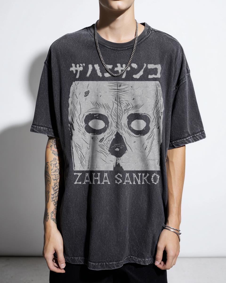 Zaha Sanko DAI DARK Manga T-Shirt - 90s Anime Horror Vintage Unisex