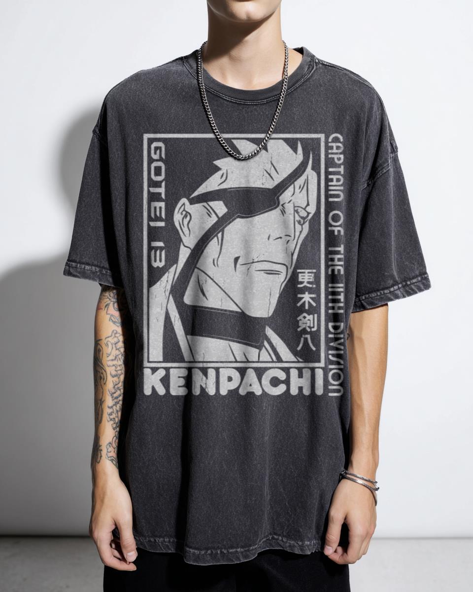 Zaraki Kenpachi The Savage Leader Bleach TYBW T-Shirt - Soul Reaper Anime Manga Tee